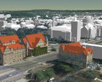 Model 3D miasta Poznania - poziom szczegółowości LOD2 z teksturami