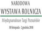 Tekst: Narodowa Wystawa Rolnicza Międzynarodowe Targi Poznańskie 30 listopada - 2 grudnia 2018