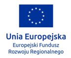 flaga Unii Europjeskiej Europejski Fundusz Rozwoju Regionalnego