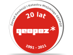 Logotyp jubileuszu 20-lecia GEOPOZu Logotyp jubileuszu 20-lecia GEOPOZu