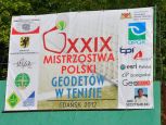 Baner XXIX Mistrzostw Polski Geodetów w tenisie ziemnym